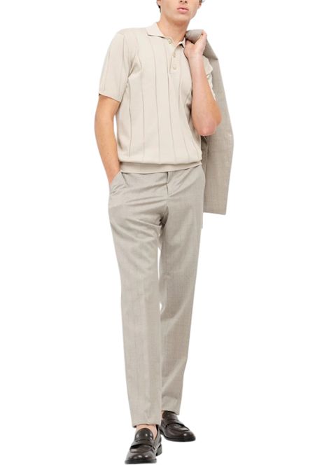 polo costa piatta in cotone beige MANUEL RITZ | Polo | 4032M508 26331223